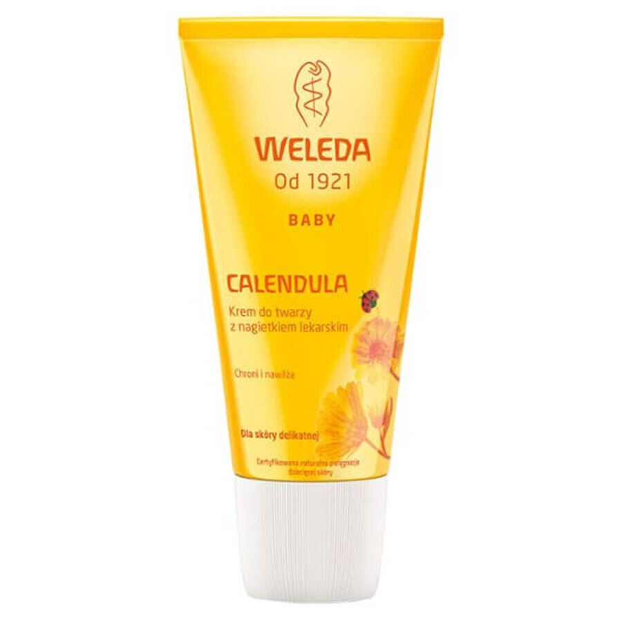 Weleda Calendula, Gesichtscreme mit Calendula, empfindliche Haut, 50 ml