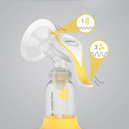 Medela Harmony Flex, manual breast pump, biphasic