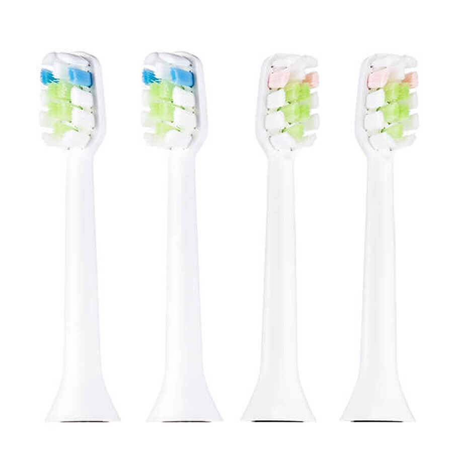 Vitammy Symphony sonic toothbrush tips, white, 4 pieces