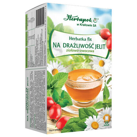 Herbapol Na Drażliwość Jelit, herbal and fruit fixed tea, 2 gx 20 sachets