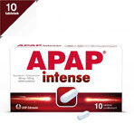 Apap Intense 200 mg + 500 mg, 10 filmomhulde tabletten