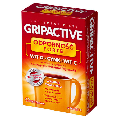 Gripactive Immunität Forte, 6 Portionsbeutel