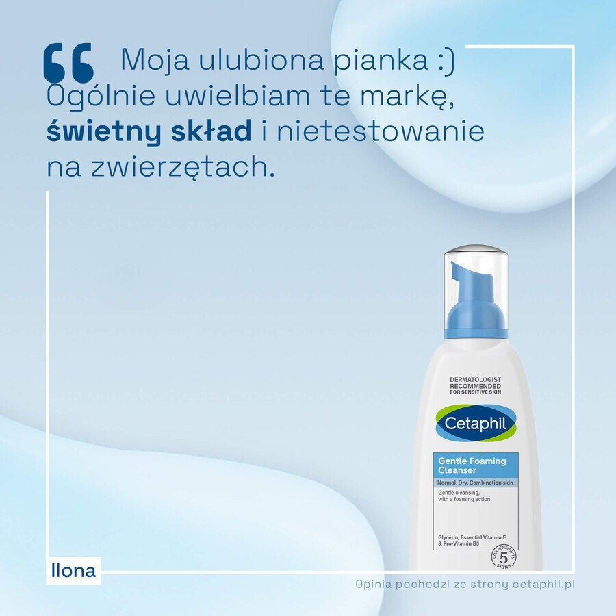 Cetaphil, mousse nettoyante légère pour le visage, peaux normales, sèches et mixtes, 236 ml