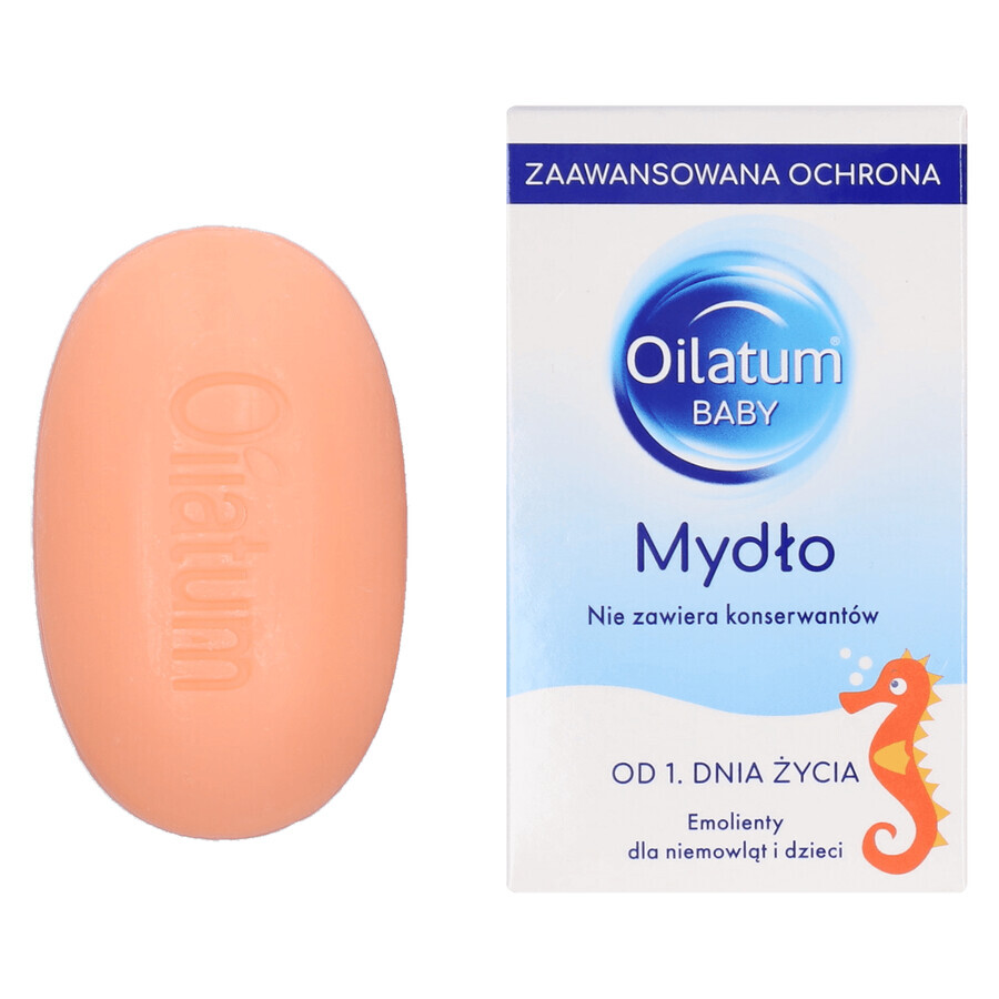 Oilatum Baby Protección Avanzada, jabón en barra, a partir del 1 día de edad, 100 g