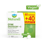 Naturell Bio-Zink + C, 60 Tabletten + 40 Tabletten gratis