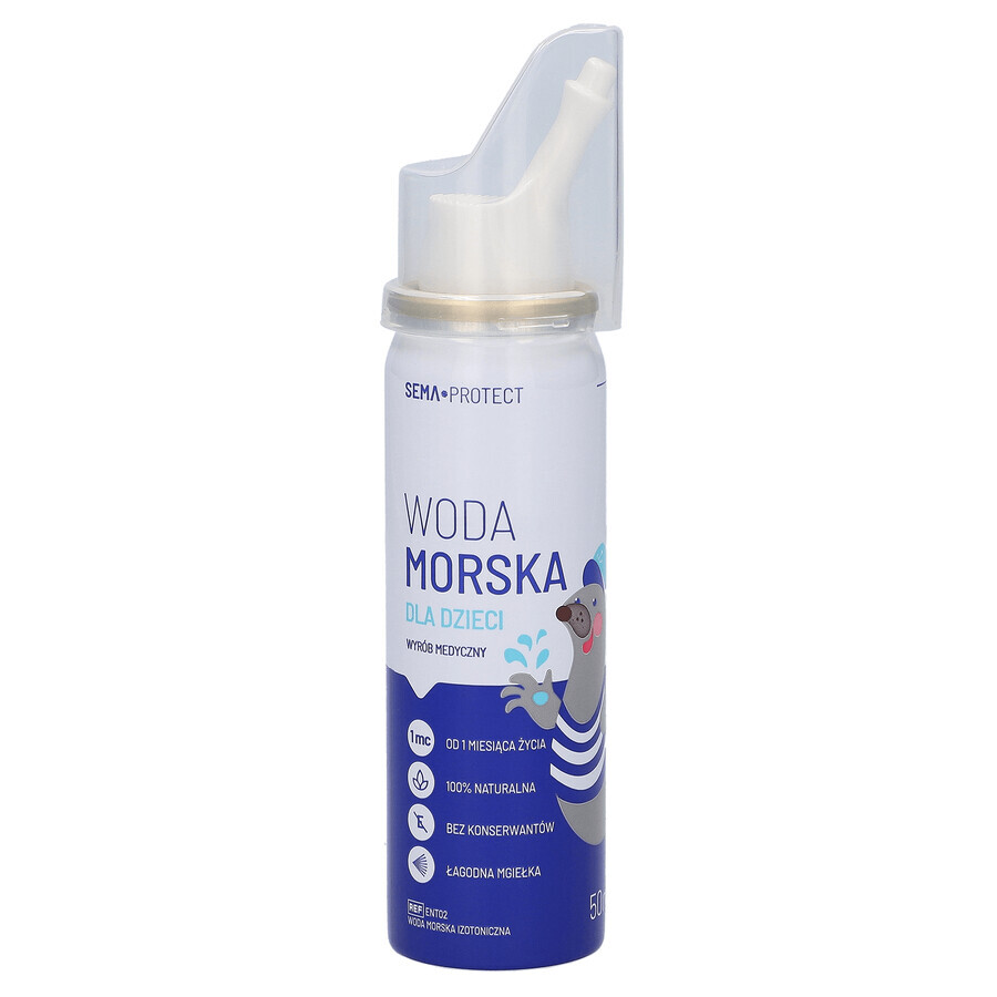 SEMA Protect, Meerwasser für Kinder, Nasenspray, 50 ml