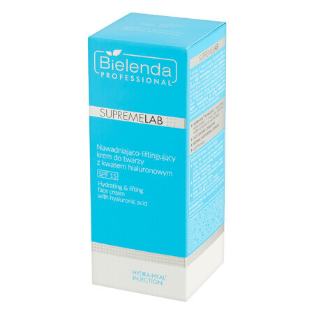 Bielenda Professional SupremeLAB Hydra-Hyal2, cremă de față hidratantă și lifting cu acid hialuronic, 50 ml