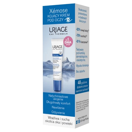 Uriage Xemose, kojący krem pod oczy, 15 ml: ceny i cechy