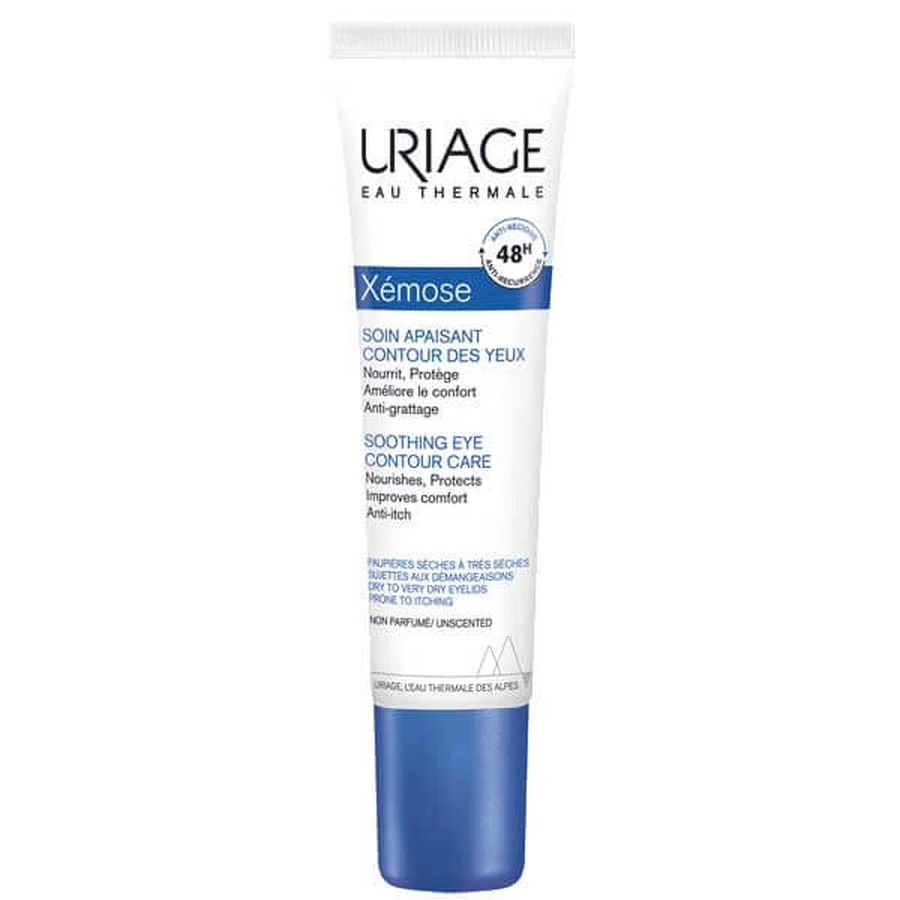 Uriage Xemose, kojący krem pod oczy, 15 ml: ceny i cechy