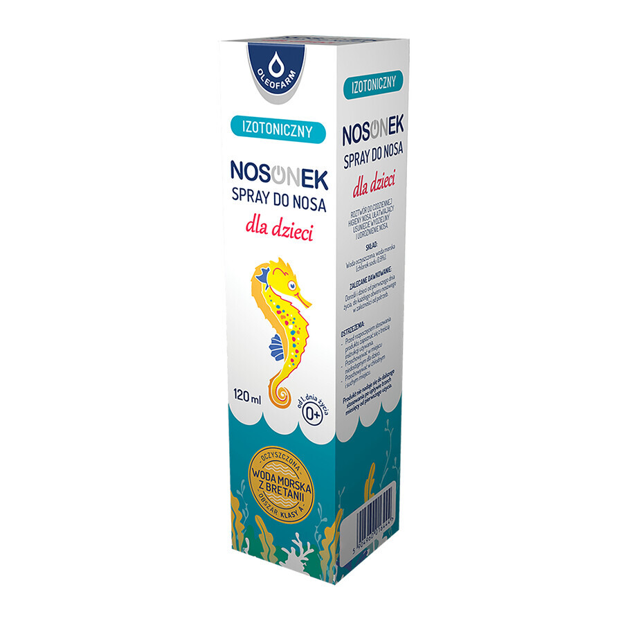 Nosonek, isotonisches Nasenspray für Kinder ab dem 1. Lebenstag, 120 ml