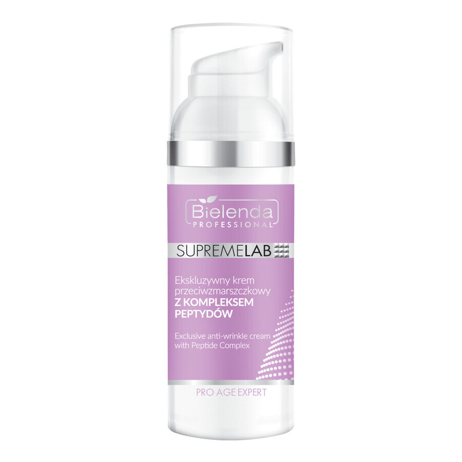 Bielenda Professional SupremeLAB Pro Age Expert, cremă de față antirid exclusivă cu complex peptidic, 50 ml