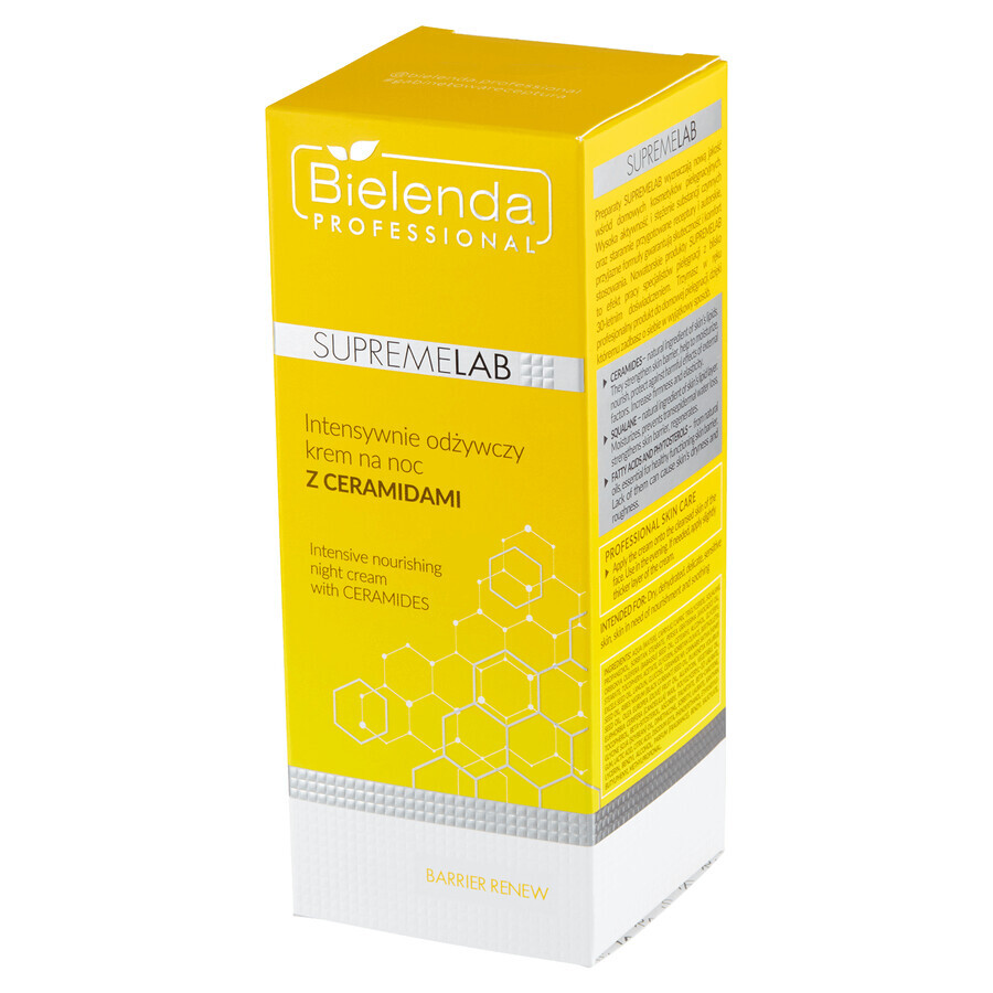 Bielenda Professional SupremeLAB Barrier Renew, intensief voedende nachtcrème met ceramiden, 50 ml