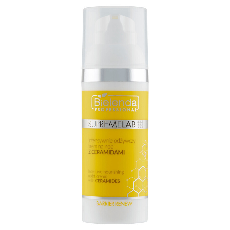 Bielenda Professional SupremeLAB Barrier Renew, intensief voedende nachtcrème met ceramiden, 50 ml