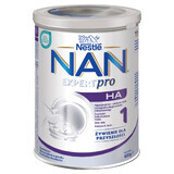 Nestle NAN Expertpro HA 1, lapte hipoalergenic pentru bebeluși de la naștere, 400 g