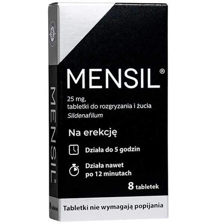 Mensil 25 mg, 8 comprimidos masticables