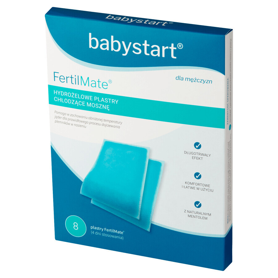 Babystart FertilMate, Kühlpflaster für den Hodensack, 8 Stück