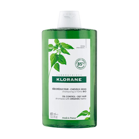 Klorane, Shampoo auf Basis von Brennesselextrakt für fettiges Haar, 400 ml