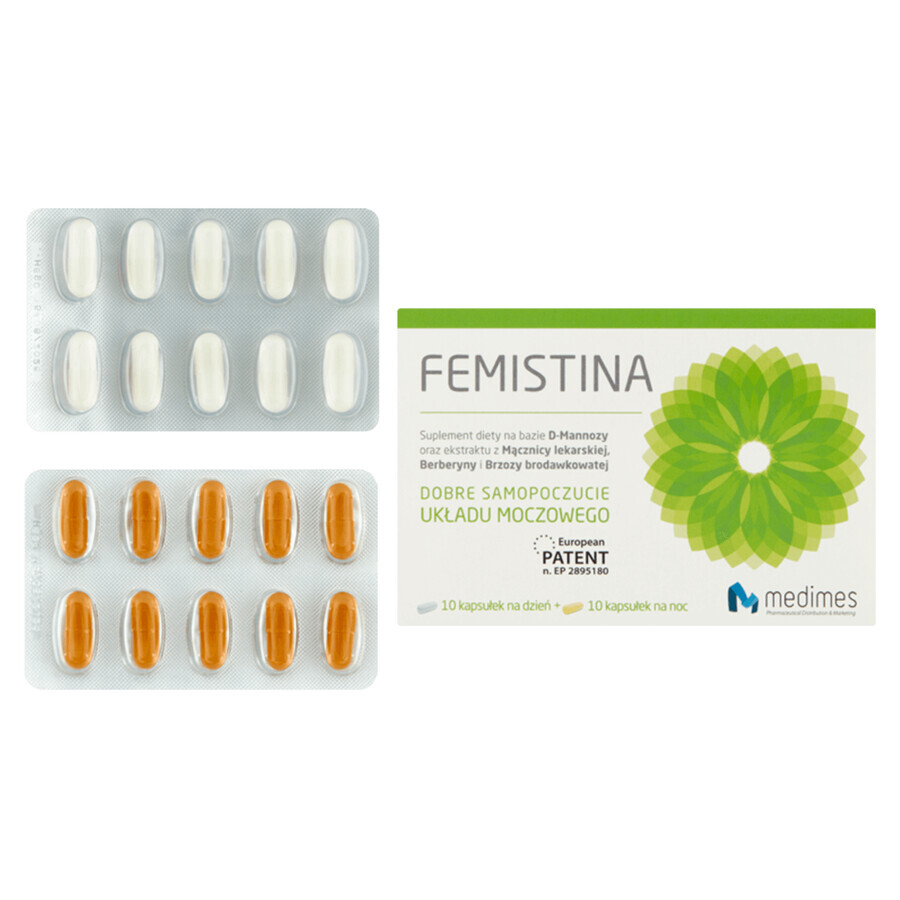 Femistina pakket, 3 x 10 capsules voor overdag + 3 x 10 capsules voor 's nachts