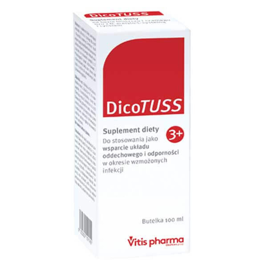 DicoTuss, sciroppo per la tosse, oltre 3 anni, 100 ml