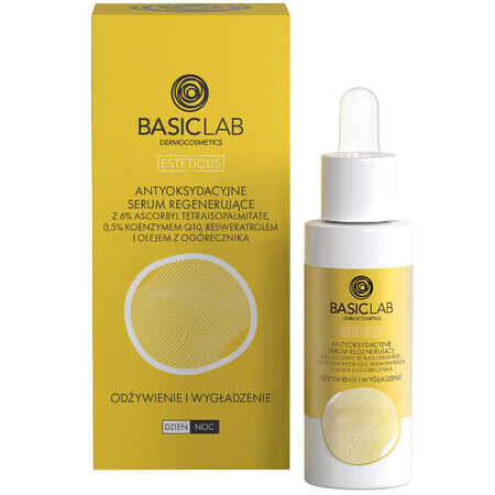 BasicLab Esteticus, antioxidant regenererend serum met vitamine C 6%, voedt en egaliseert, 30 ml