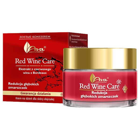 Ava Red Wine Care, Day Cream, Deep Wrinkle Reduction, 50 ml