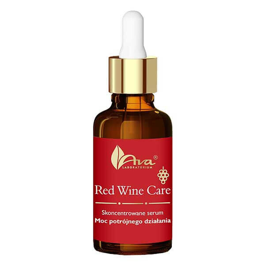 Ava Red Wine Care, ser concentrat pentru față, Triple Action Power, 30 ml