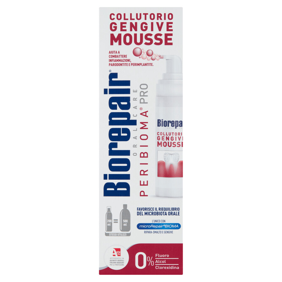 Biorepair, Peribioma, spumă de igienă orală, 200 ml