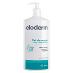 Eloderm Omega 3-6-9 Plus, 2-in-1-Reinigungsgel für Körper und Haar, ab 1. Tag, 400 ml + extra aktive Creme ab 1. Tag, 75 ml