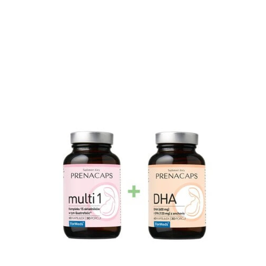 ForMeds Kit Prenacaps Multi 1, 60 Kapseln + DHA, 60 Kapseln