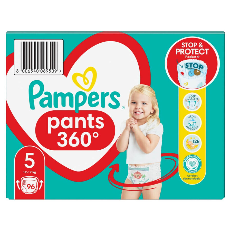 Pampers Pants, Windeln, Größe 5, 12-17 kg, 96 Stück