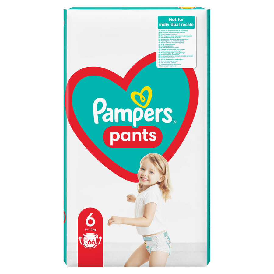 Pampers Pants, diapers, Extra Large, size 6, 14-19 kg, 132 pcs