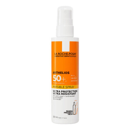 La Roche-Posay Anthelios, onzichtbare beschermingsspray, SPF 50+, 200 ml