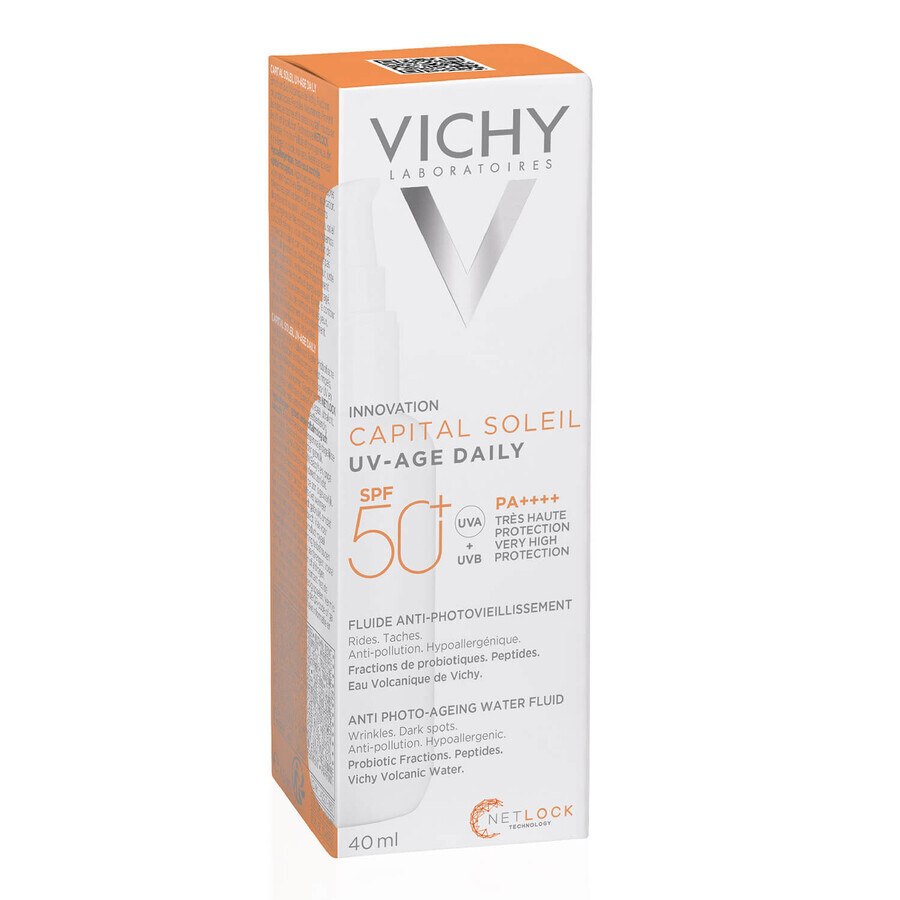 Vichy Capital Soleil UV-Age Daily, Fluid gegen Lichtalterung, SPF 50+, 40 ml