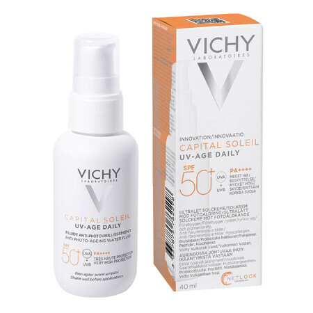 Vichy Capital Soleil UV-Age Daily, Fluid gegen Lichtalterung, SPF 50+, 40 ml