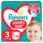 Pampers Pants, Windeln, Größe 3, 6-11 kg, 128 Stück