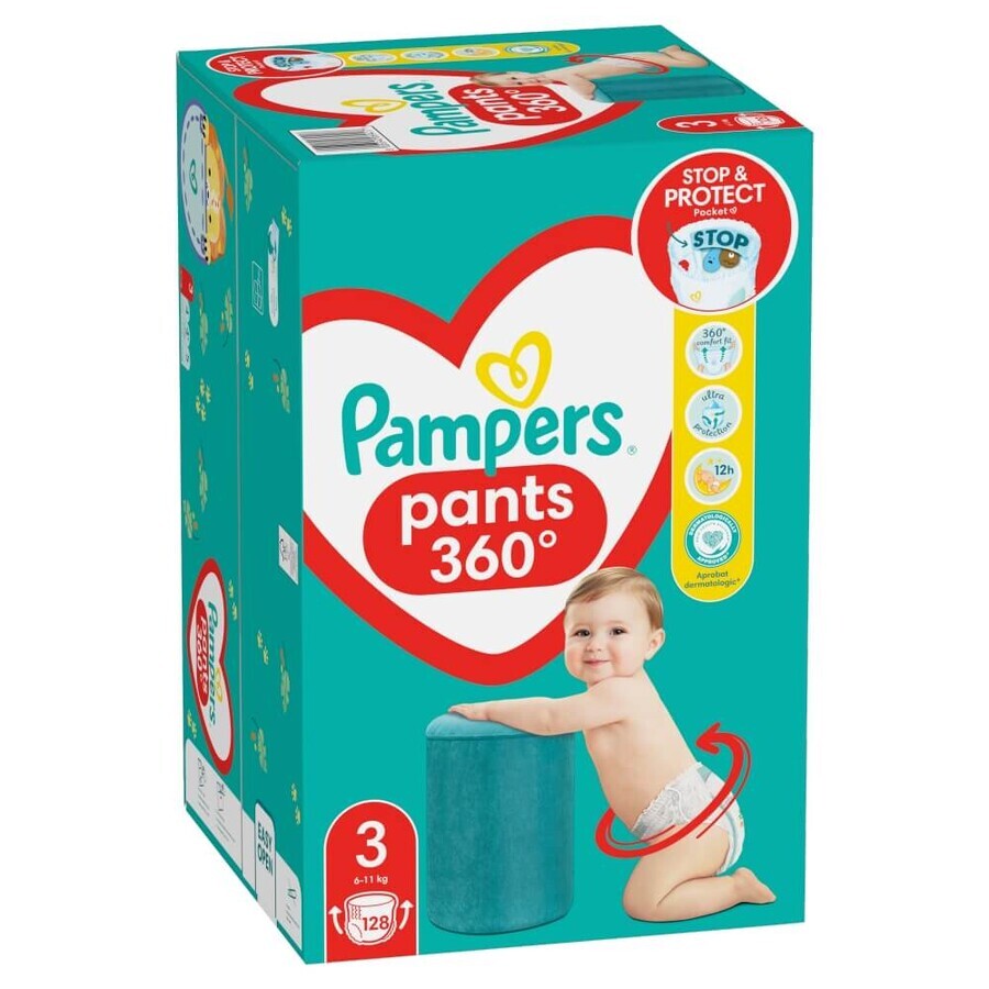 Pampers Pants, Windeln, Größe 3, 6-11 kg, 128 Stück