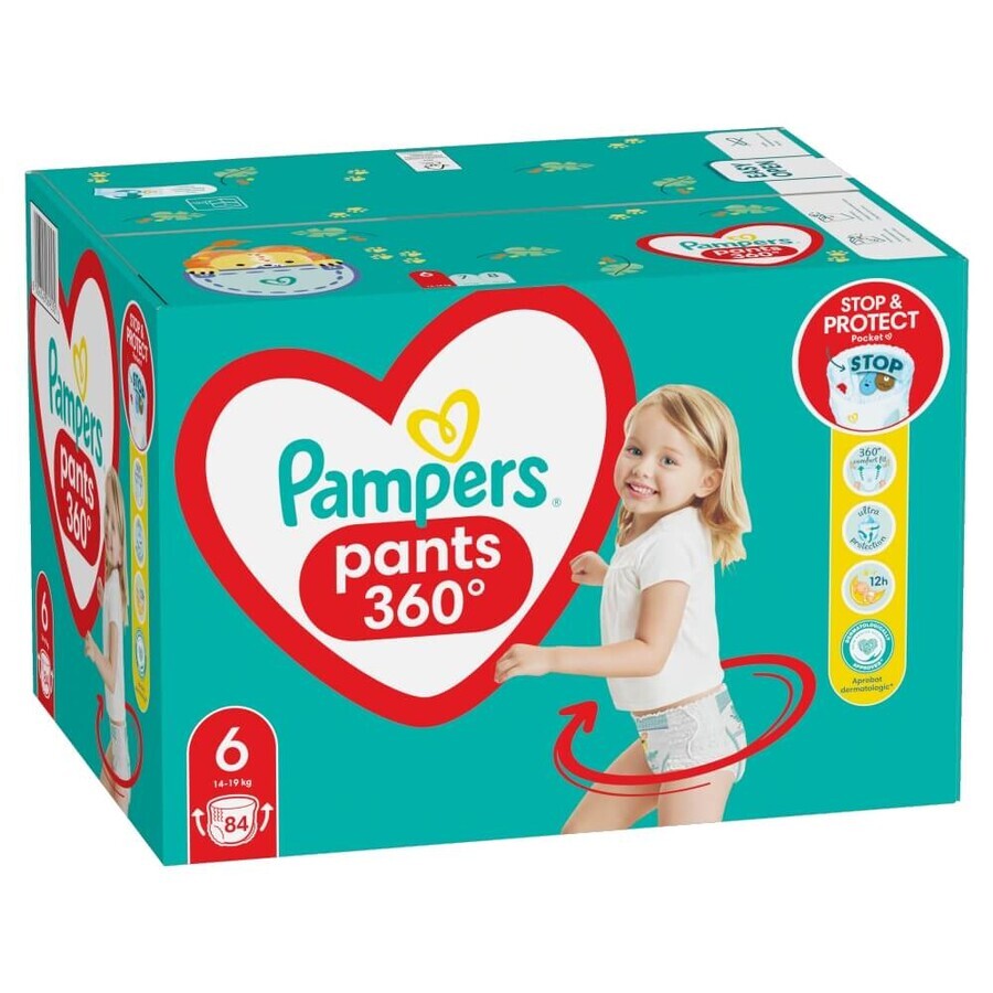 Pampers Pants, Windeln, Größe 6, 14-19 kg, 84 Stück