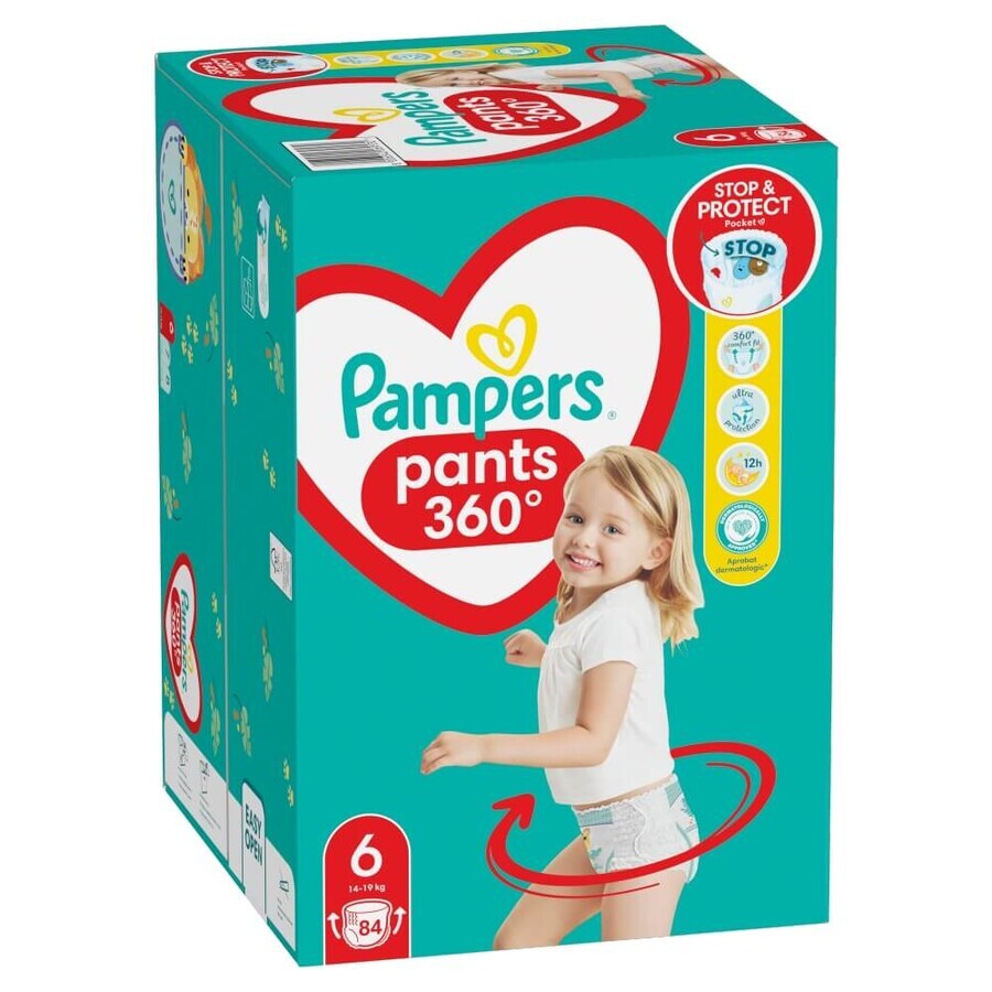 Pampers Pants, Windeln, Größe 6, 14-19 kg, 84 Stück