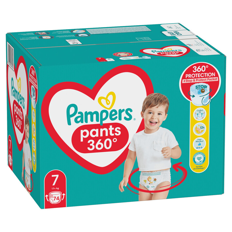 Pampers Pants, Windeln, Größe 7, 17+ kg, 74 Stück