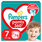 Pampers Pants, Windeln, Größe 7, 17+ kg, 74 Stück