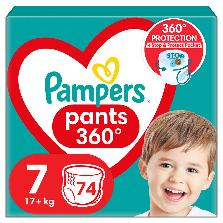 Pampers Pants, Windeln, Größe 7, 17+ kg, 74 Stück