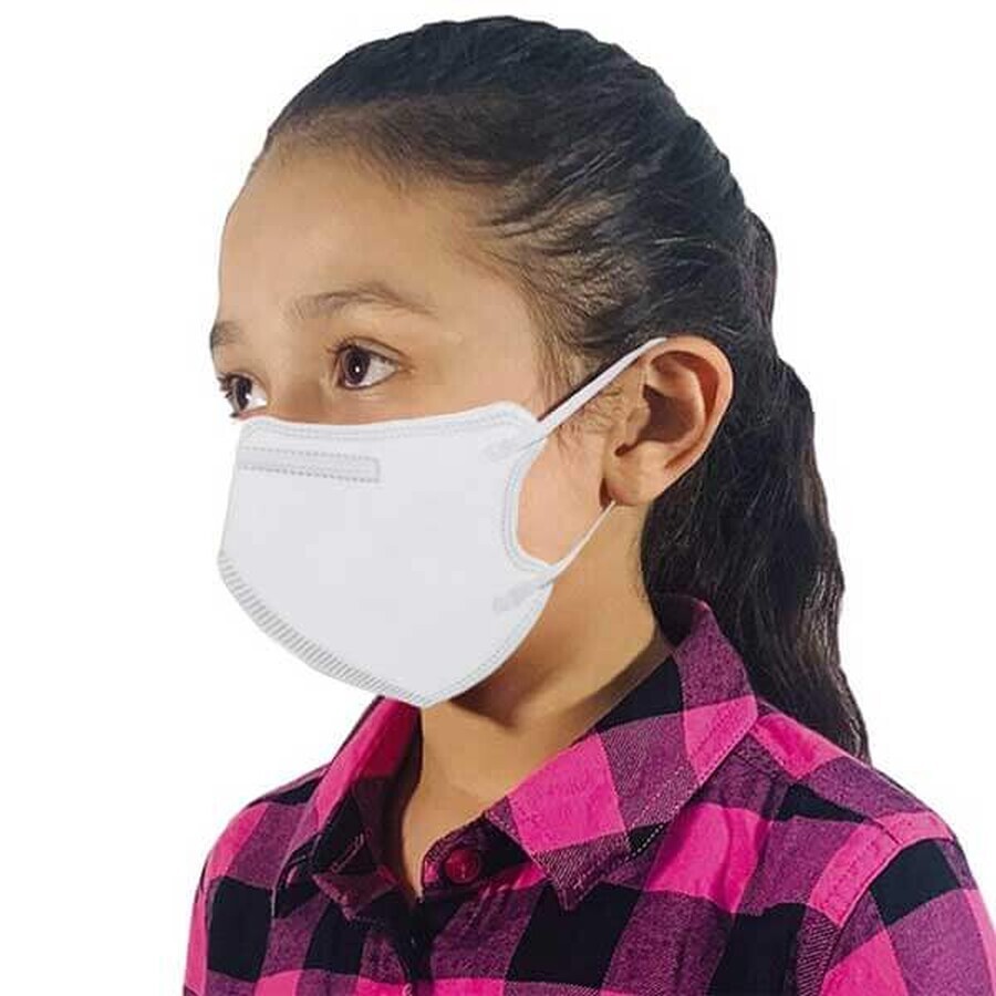 Respiratore a semimaschera, a 4 strati, classe FFP2, per bambini, 1 pezzo