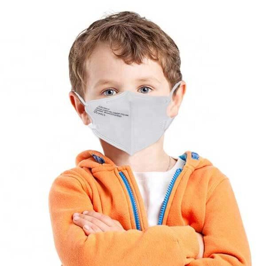 Respiratore a semimaschera, a 4 strati, classe FFP2, per bambini, 1 pezzo