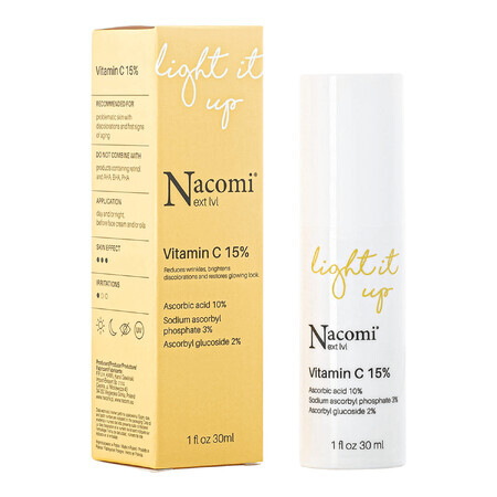 Nacomi Next Level, Serum mit Vitamin C 15%, 30 ml