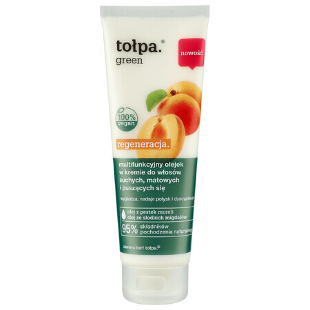 Tolpa Green Regeneration, Multifunktionsöl in Creme für trockenes, stumpfes und krauses Haar, 125 ml