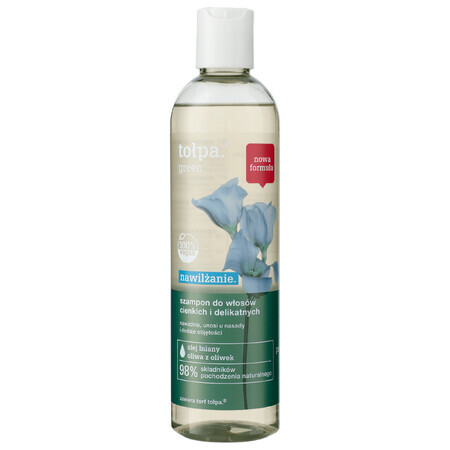 Tolpa Green Idratante, shampoo per capelli sottili e fini, 300 ml