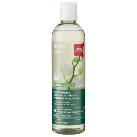 Tołpa Green Normalization, shampoo detossinante per capelli grassi, 300 ml