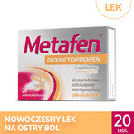 Metafen Dexketoprofene 25 mg, 20 compresse rivestite con film