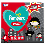 Pampers Pants, Windeln, Justice League, Größe 6, 15+ kg, 60 Stück