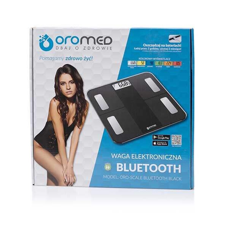 Oromed Oro-Scale Bluetooth Black, balanță analitică, negru, 1 buc